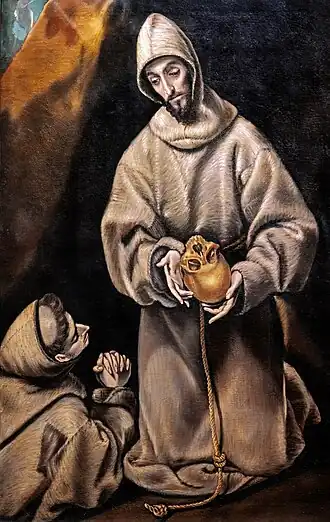 Le Greco, Saint François d'Assise et Frère Léon méditant sur la mort