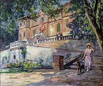 Promenade dans le parc Foucaud à Gaillac - Gaston Durel (~1910)