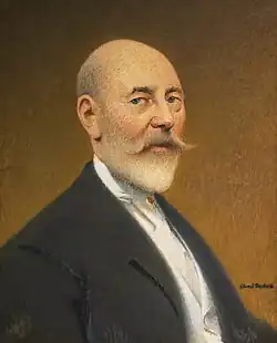 Portrait du député Paul Gouzy, huile sur toile.
