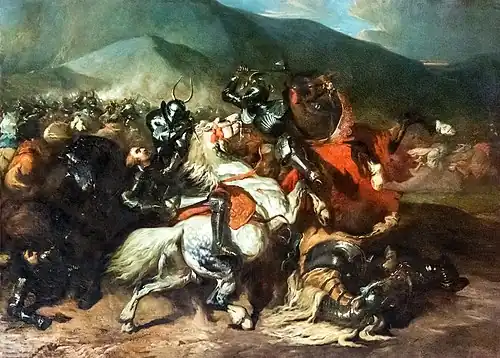 La bataille de Baugé 1839  Musée des Beaux-Arts de Narbonne
