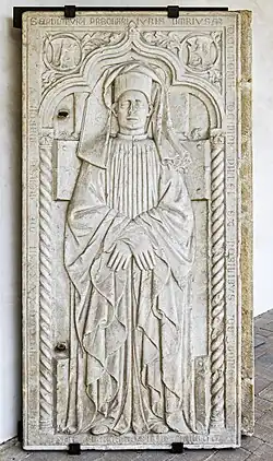 Pierre tombale de Pileo Onigo (1422).