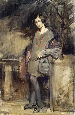 Croquis prépararoire pour Portrait de  Teresita Lorenzon  (1923)