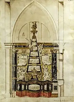 Premier projet pour le monument funéraire du doge Francesco Morosini - Musée Correr.