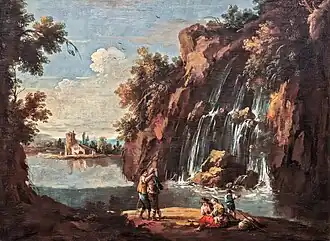 Paysage avec grande cascade Pinacoteca Egidio Martini
