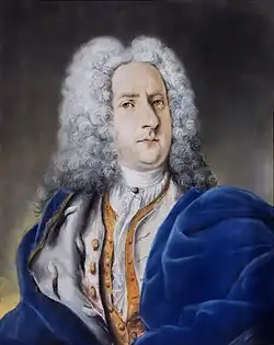 Portrait d'un Gentilhomme pastel par Francesco Pavona.