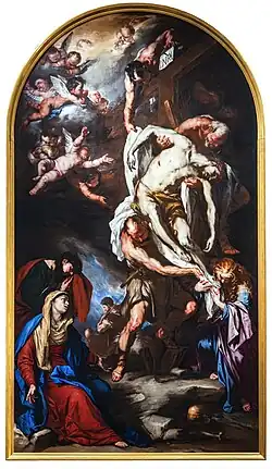 Luca Giordano, Déposition, 1660, Galeries de l'Académie de Venise