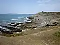 Plomodiern : la pointe de Talagrip vue du sud.