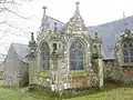 Le chevet de la chapelle Sainte-Christine.