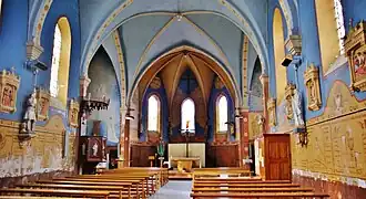 Intérieur de l'église.