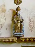 Église Notre-Dame de Kernascléden : groupe statuaire de la Sainte Trinité.