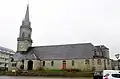 Église Saint-Alban d'Inguiniel : le flanc sud.