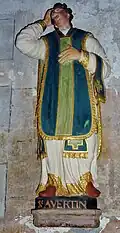 Statue en l'église Saint-Mélaine de Morlaix.