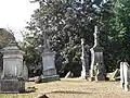 L'ancien cimetière du XVIIIe&nbsp;siècle à Guerlange.