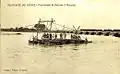 Pont volant de bateaux d'équipage.