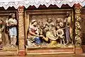 Ploudiry, église paroissiale, détail de la frise du maître-autel 2.