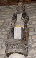 Chapelle Saint-Cado : statue de saint Hervé.