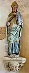 Chapelle Saint-Démet, statue de saint Tugen (probablement).