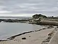 La pointe et la plage de Kerpape.