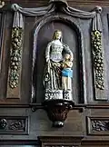 Groupe statuaire de sainte Anne et Marie.
