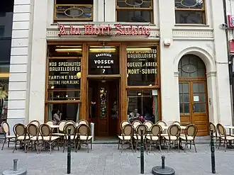 Café-bar À la Mort Subite.