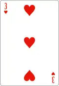 3 de cœur