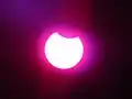 L'éclipse vue de Sanaa, Yémen