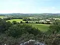 Vue panoramique vers le nord à partir de l'un des sommets du « jardin Picart ».