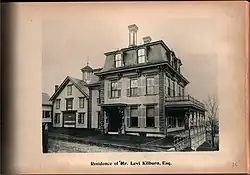 Maison palatiale de M. Levi Kilburn vers 1870.