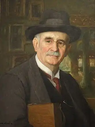 Maurice Grün ː Portrait de Charles Rivière (première moitié du XXe siècle, Musée du Faouët).