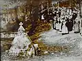 La procession du "Pardon des nourrices" à la fontaine de Kergornet au début du XXe&nbsp;siècle.