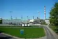 Grande usine de Zakłady Chemiczne Police SA, production d'engrais.