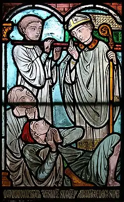 Vénération de la chasse de sainte Geneviève.