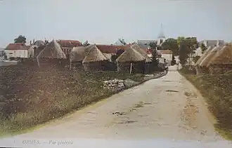 Vue du village et