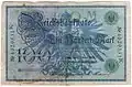 100&nbsp;marks type 1908 (recto).