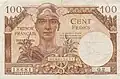 Billet de 100 francs français type 1947 (recto)