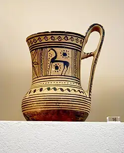 Cruche au cheval. Attique, VIIIe&nbsp;siècle.Musée du Céramique