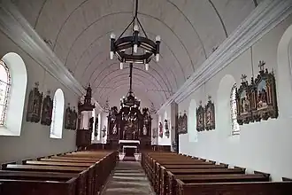 Intérieur de l'église.