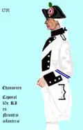 10e régiment d’infanterie de ligne de 1791 à 1792
