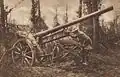 Canon de 10 cm capturé par les troupes britanniques