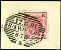 10 heller oblitéré à Vienne en 1901 Klein type 658
