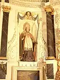 Le chœur : statue de saint Golven.