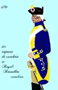 11e&nbsp;régiment de cavalerie à partir de 1791