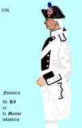11e&nbsp;régiment d’infanterie de ligne de 1791 à 1793