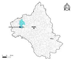 Brandonnet dans l'intercommunalité en 2020.