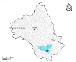 Versols-et-Lapeyre dans le canton de Saint-Affrique en 2020.