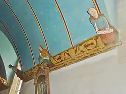 Sablière et sculpture.