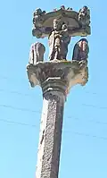Calvaire de l'église Saint-Golven de Taupont : partie sommitale.
