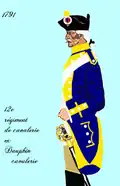 12e&nbsp;régiment de cavalerie à partir de 1791, lorsque l'Assemblée nationale renomme les régiments français
