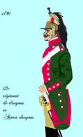 12e&nbsp;régiment de dragons à partir de 1791
