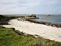 La plage de Porsguen.